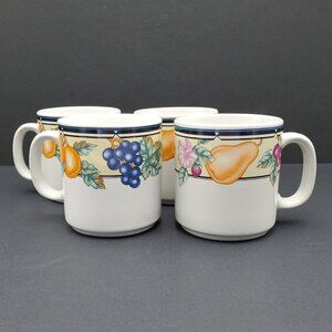 Oneida Orchard Mugs Oneida Select Collection Orchard Fruit Flowers Mugs